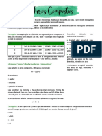 Juros Compostos - Resumo