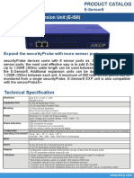 8 Port Sensor Expansion Unit (E-IS8) : Technical Specification