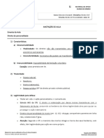 Resumo - Direito Civil - Aula 05 - Direito de Personalidade - Prof. Paulo Oliveira