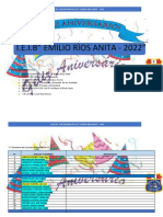 Plan de Aniversario Educativo Emilio Rios Anita - 2022
