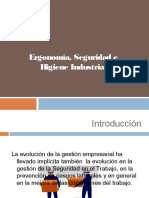 Ergonomía, Seguridad e Higiene Industrial