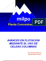 Milpo Flotacion Mediante El Uso de Celdas Columnas-M