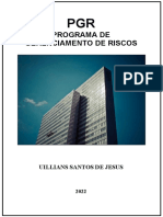 PGR: Programa de Gerenciamento de Riscos da Uillians Santos de Jesus
