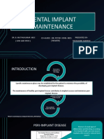 Dental Implant Maintenance: Co-Guide: Dr. Peter John Mds (Reader)