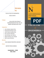 Resumen (Evolución Tectónica de La Cordillera de Los Andes)