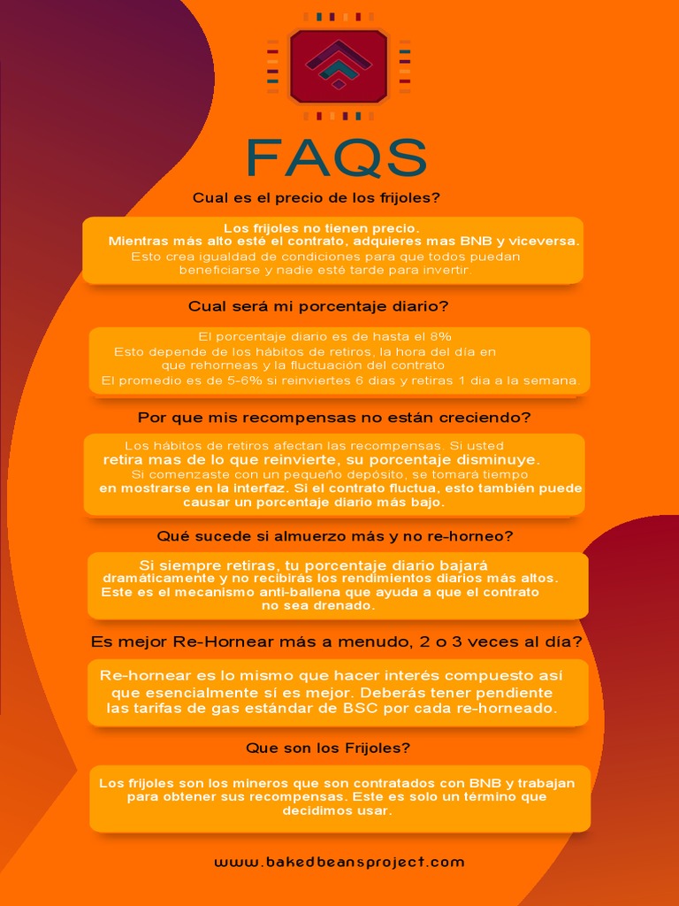 Baked Beans Preguntas Frecuentas (Español) PDF de las