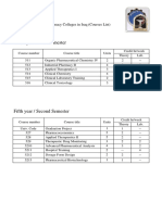 5-Generral Syllabus Fifth Year