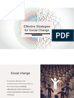 Effective Strategies For Social Change: and The Role of Community Psychology