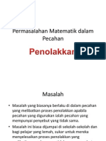 Permasalahan Matematik Dalam Pecahan