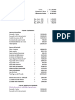 Flujo de caja histórico y presupuestos de la empresa