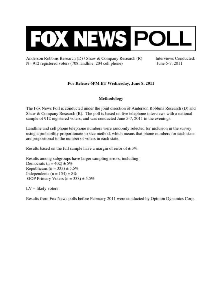 Obama Poll | PDF | Sports & Recreation | Social Science