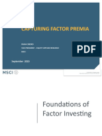 Capturing Factor Premia: September 2015