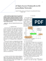 Performance of Open Access Femtocells in 4G Macrocellular Networks