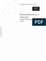 Peruvian Education at A Crossroad. Challenges and Opportunities For The 21st Century