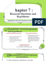 Chapter 7.ResearchQuestionandHypotheses