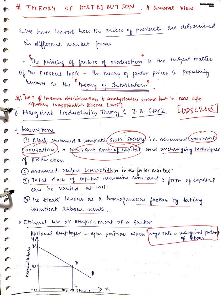 Distribution Theory PDF