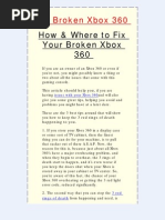 Xbox 360 Error Codes and Solutions | PDF | Xbox 360 | Flash Memory