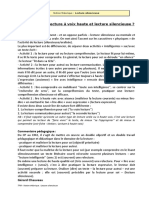 Artigo - CHAUVEAU - Faut-Il Opposer Lecture À Voix Haute Et Lecture Silencieuse