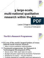 [PowerPoint version - slides] - Exploring large-scale, multi-national qualitative research within the EU