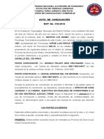 ACTA  DE  CONCILIACION 150- divorcio por mutuo