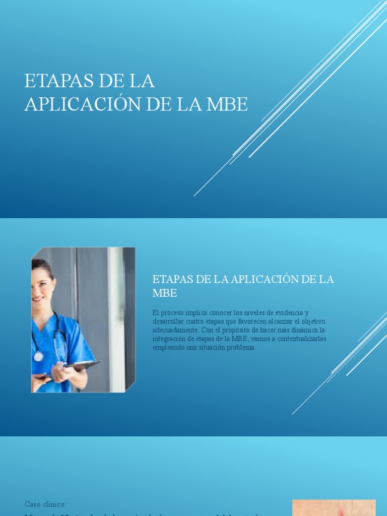 Etapas de Aplicación de la MBE | PDF | Evidencia basada en medicina ...