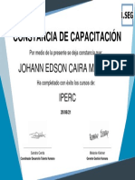 Certificado Curso Iperc