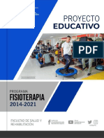 Proyecto Educativo Fisioterapia