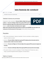 Obtener Primera Licencia de Conducir (Brevete) - Solicitar La Licencia en Provincias - Gobierno Del Perú