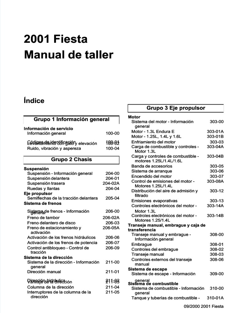 FORD FIESTA 2015 WORKSHOP MANUAL PDF visual data 7