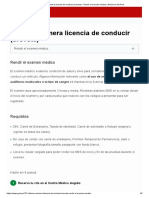 Obtener Primera Licencia de Conducir (Brevete) - Rendir El Examen Médico - Gobierno Del Perú