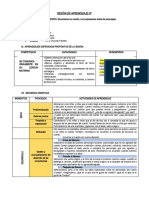 Sesión de Aprendizaje - Competencia 1