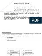 INFLUENCIAS EXTERNAS SOBRE INSTALACIONES ELÉCTRICAS