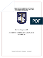 Derecho Empresarial Tarea #1