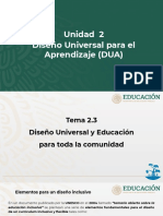 Tema 2.3 Diseño Universal y Educación para Toda La Comunidad