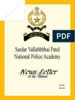 Sardar Vallabhbhai Patel National Police Academy: News Letter