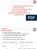 Koneru Lakshmaiah Education Foundation Department of Mathematics I/Iv B.Tech Ist Sem Course: Mathematics For Computing