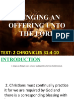 (12!25!15) Bringing An Offering Unto The Lord September 25, 2015