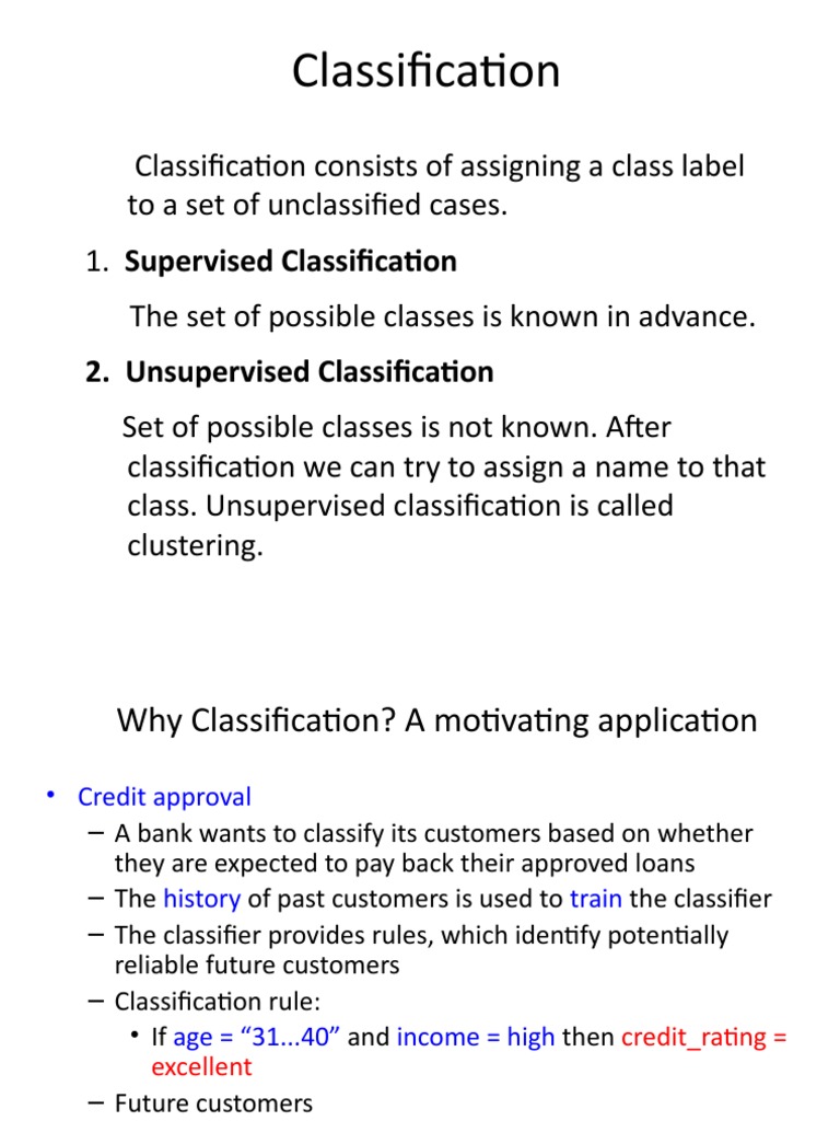 Classification Ppts 2021 | PDF | Cross Validation (Statistics ...