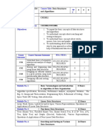 CSE2014 Data Structures and Algorithms - TCS - With - CO - PO - Mapping