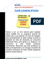 Resetear Canon IP2500