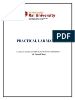 PRACTICAL LAB MANUAL: PHARMACEUTICAL ORGANIC CHEMISTRY