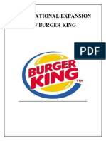 International Expansion of Burger King