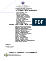 Grade 7 Platinum - Non-Numerate: Department of Education