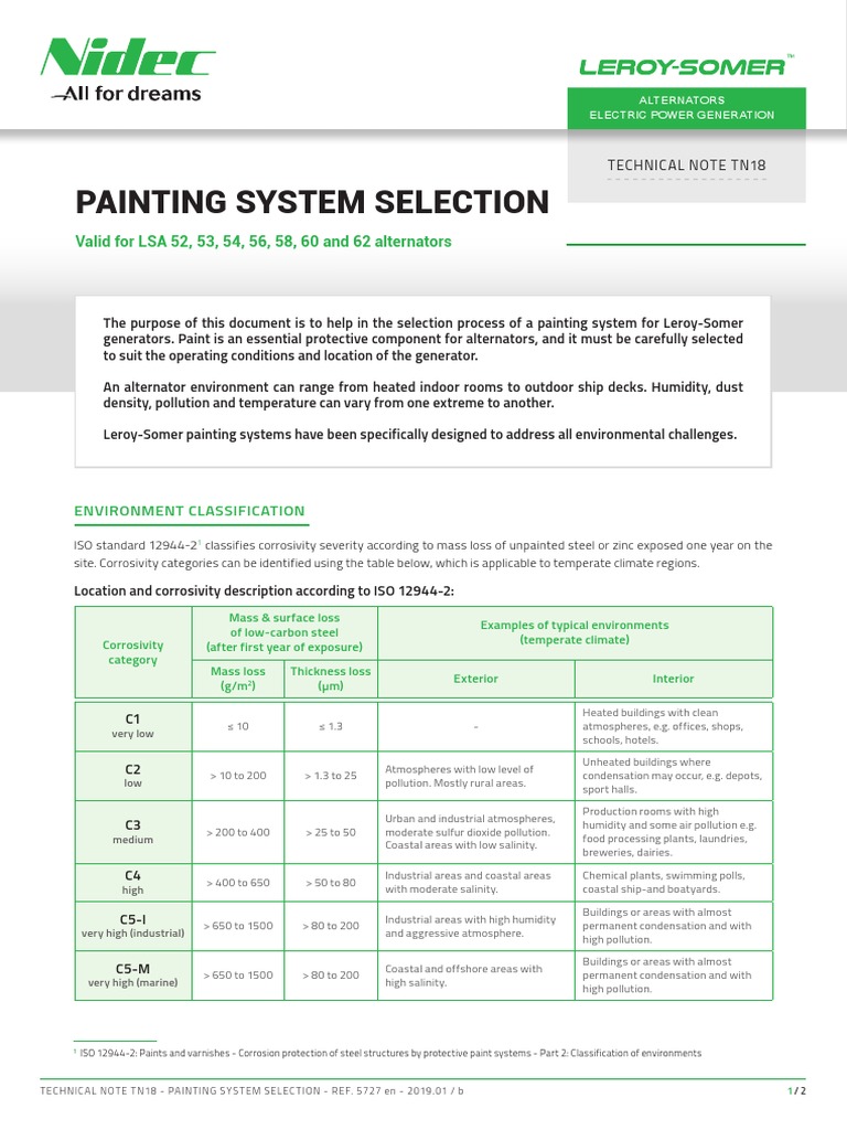 Painting Standards For Different Environments PDF Corrosion Paint