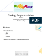 Strategy Implementation: Session-1 Introduction To Strategy Implementation Prof. Muneza Kagzi