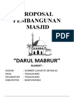 Poposal Masjid Darul Mabrur