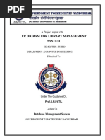 Er Digram For Library Management System: A Project Report