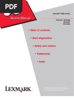 Lexmark X464 Service Manual