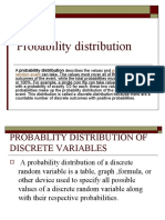 Probability Distribution: Probabilities Random Event Sum
