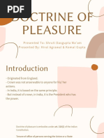 Doctrine of Pleasure